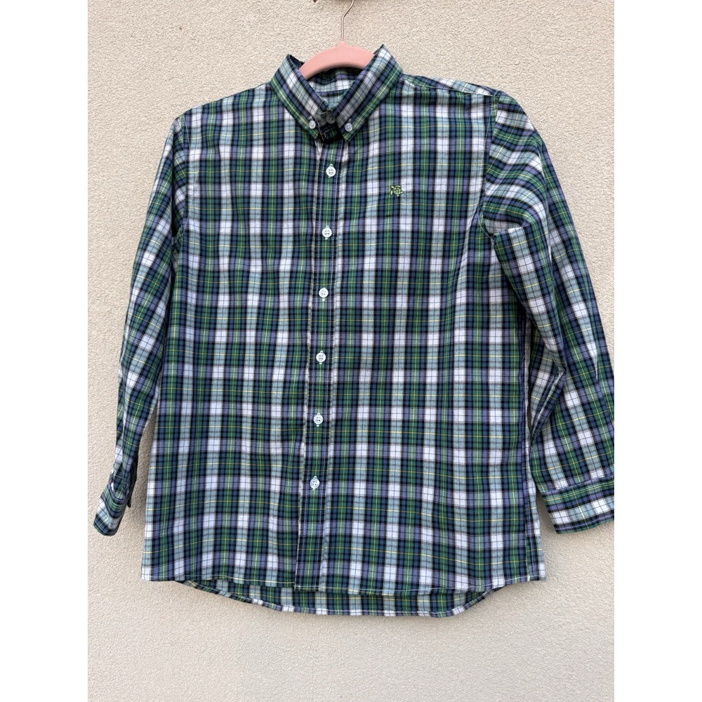 J. Bailey Boys Plaid Button Button Long Sleeve Shirt Size 12